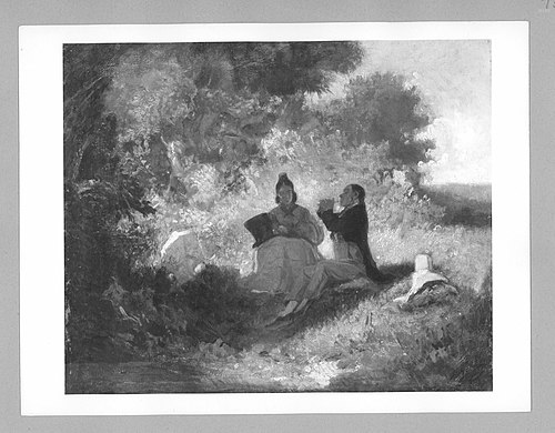 the concert, 1833, Carl Spitzweg