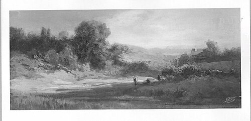 landscape, 1833, Carl Spitzweg