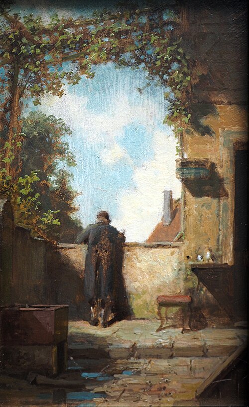 Old Gentleman on the Terrace, 1875, Carl Spitzweg