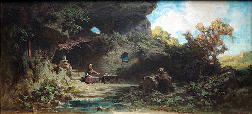 A Hermit in the Mountains, 1870, Carl Spitzweg