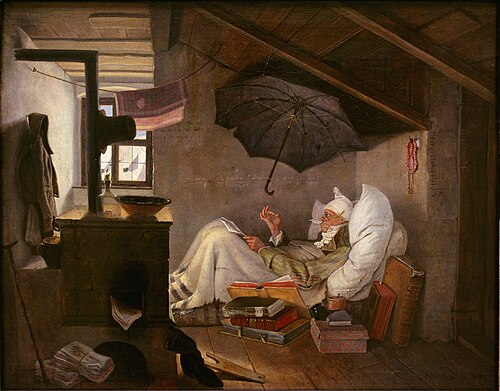 Le Pauvre Poète, 1839, Carl Spitzweg