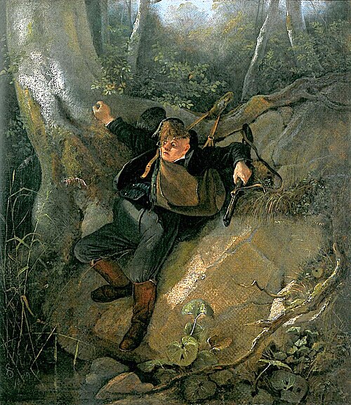 Jagdunglück, 1839, Carl Spitzweg