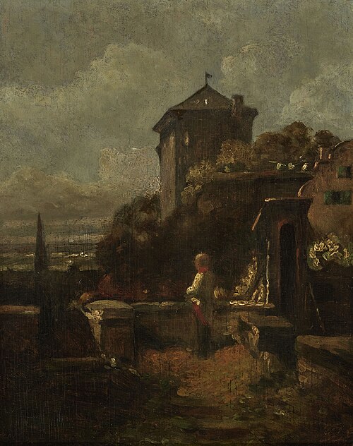 Sentinel on the ramparts, 1870, Carl Spitzweg
