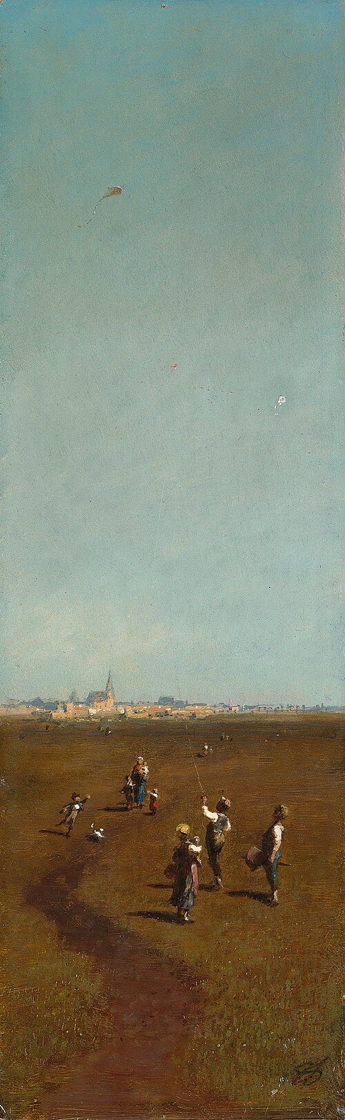 Cerfs-volants, 1880, Carl Spitzweg