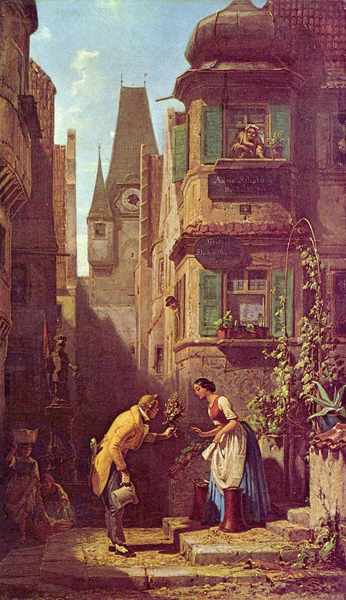 The Everlasting Bridegroom, 1859, Carl Spitzweg