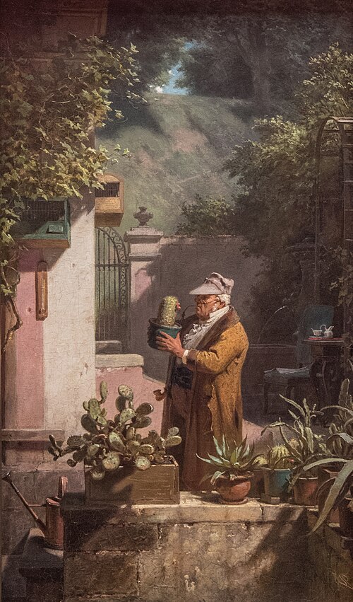The Cactus Enthusiast, 1858, Carl Spitzweg
