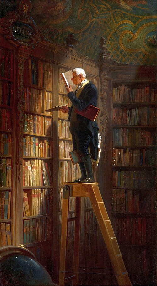 The Bookworm, 1851, Carl Spitzweg