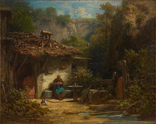Einsiedelei, 1875, Carl Spitzweg