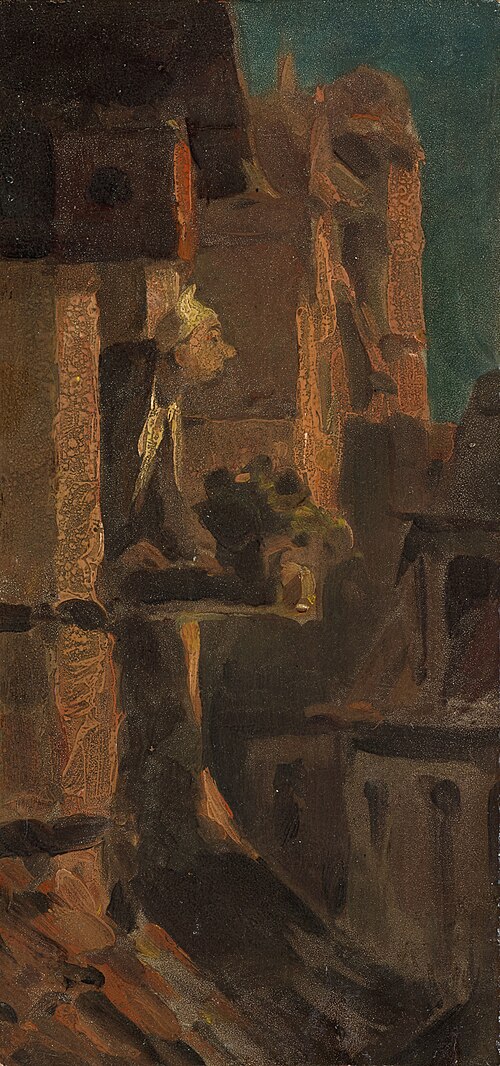 Wo brennt's?, 1850, Carl Spitzweg