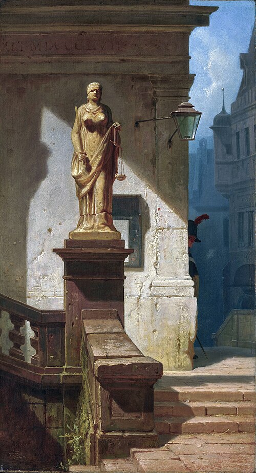 Justitia, 1857, Carl Spitzweg