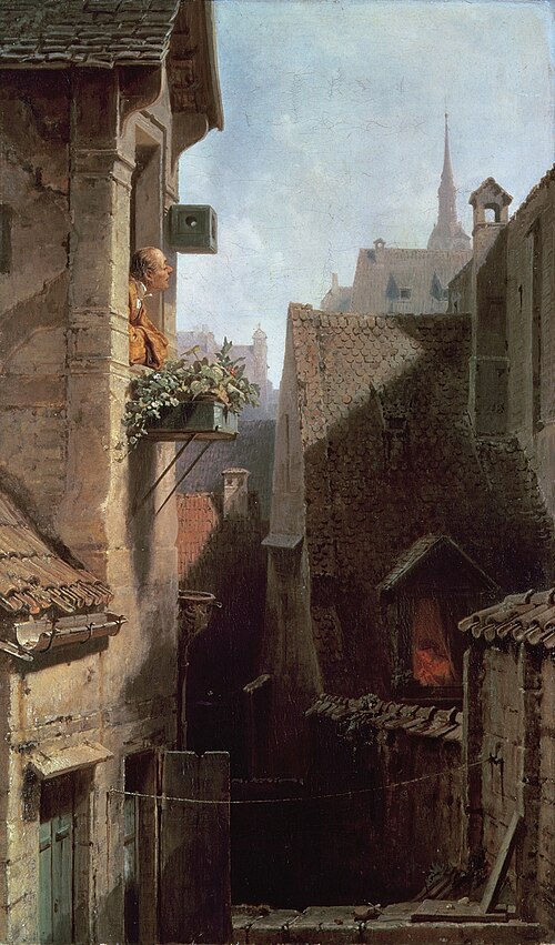 Un Hypocondriaque, 1865, Carl Spitzweg