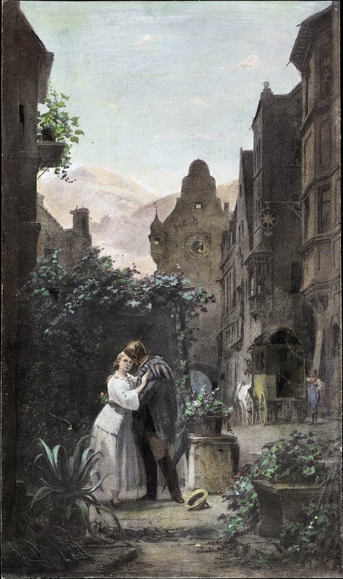 Farewell, 1855, Carl Spitzweg