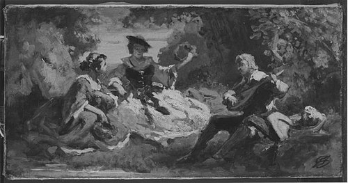 Des Sängers Lohn, 1880, Carl Spitzweg