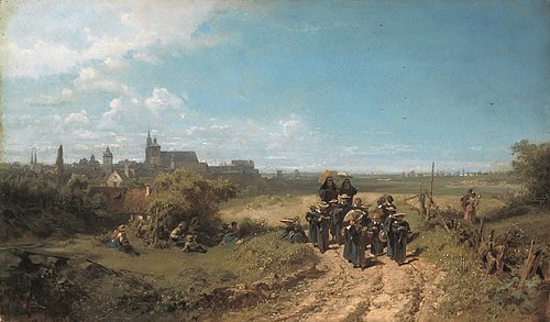 Walk With the Institute, 1860, Carl Spitzweg