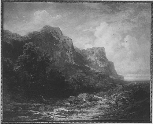 Bavarian Mountain Landscape, 1870, Carl Spitzweg