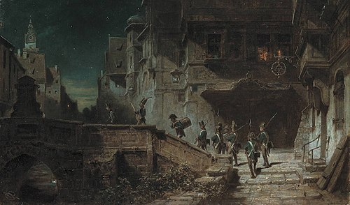 Night Watchmen, 1875, Carl Spitzweg