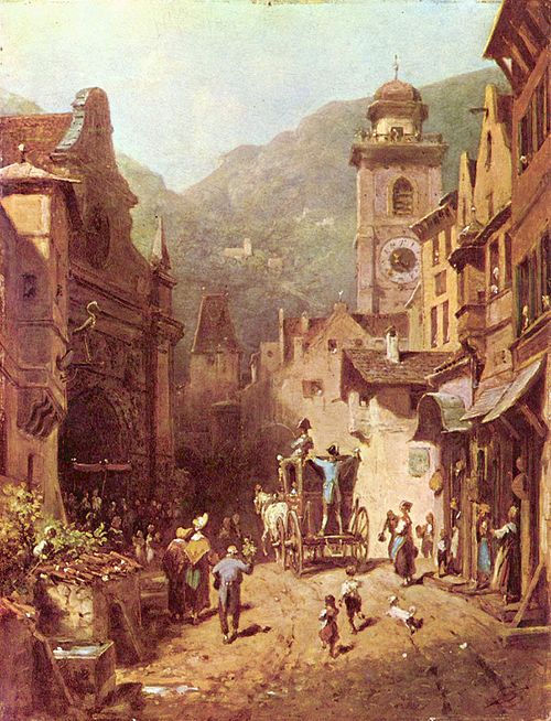 The Visit of the Local Prince, 1870, Carl Spitzweg
