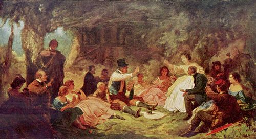 Das Picknick, 1864, Carl Spitzweg