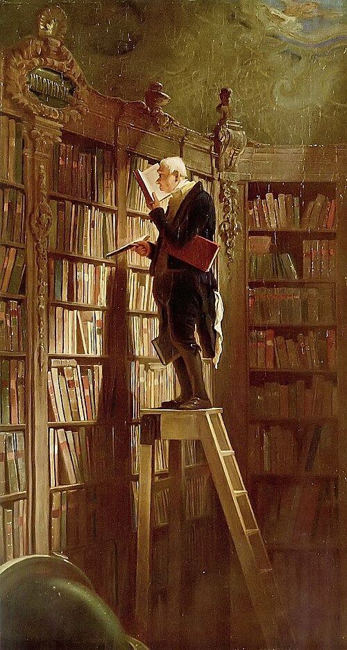 The Bookworm, 1851, Carl Spitzweg