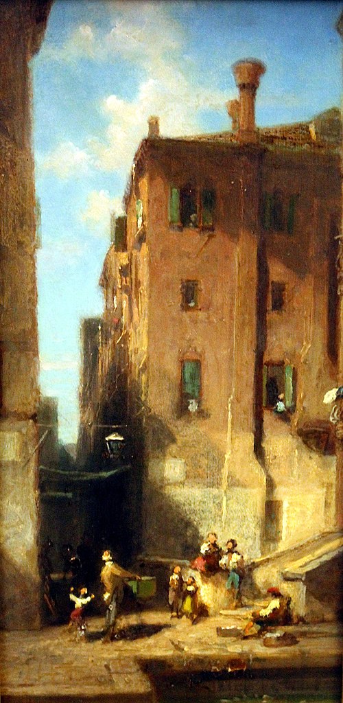 Venetian Street, 1850, Carl Spitzweg