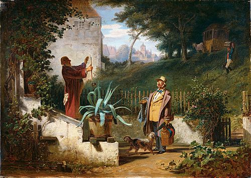 The Childhood Friends, 1855, Carl Spitzweg
