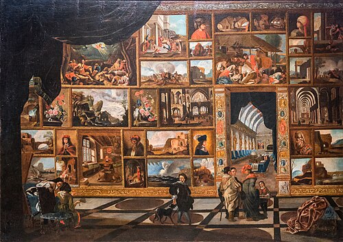 Blick in die Galerie eines Fürsten, , Johann Michael Bretschneider