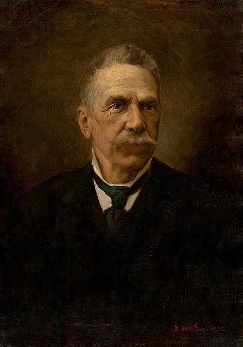 Podobizeň muža s fúzami, 1902, Gyula Éder