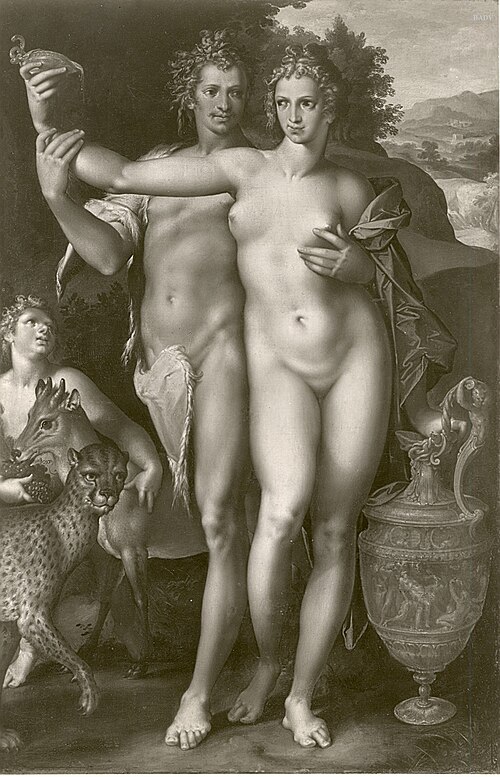 Adam und Eva, 1595, Hendrik Goltzius