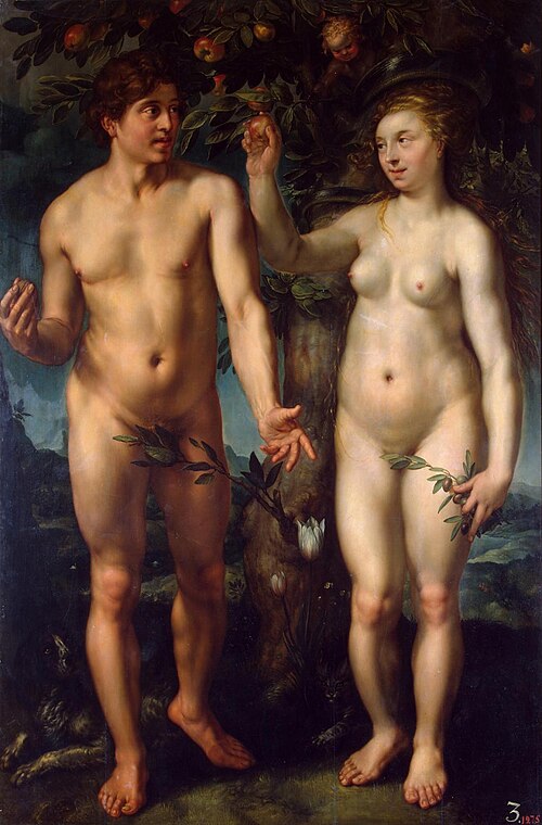 Fall of Man, 1608, Hendrik Goltzius