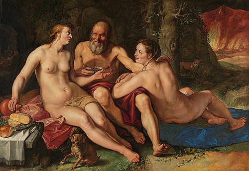 Loth et ses filles, 1616, Hendrik Goltzius