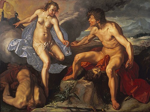 Mercure offre à Junon les yeux d'Argus, 1615, Hendrik Goltzius
