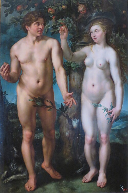 Fall of Man, 1608, Hendrik Goltzius
