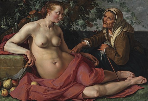Vertumnus and Pomona, 1615, Hendrik Goltzius