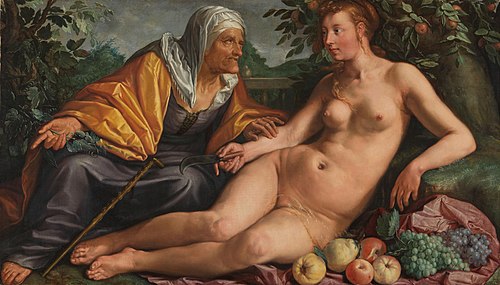Vertumnus and Pomona, 1613, Hendrik Goltzius