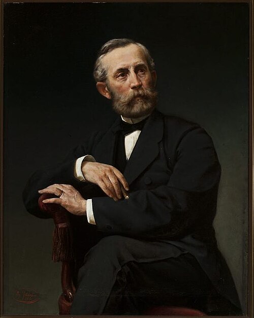 Portrait of Ewaryst Mejer, president of the Sectional Directorate of the Land Credit Association in , 1874, Ignacy Jasiński