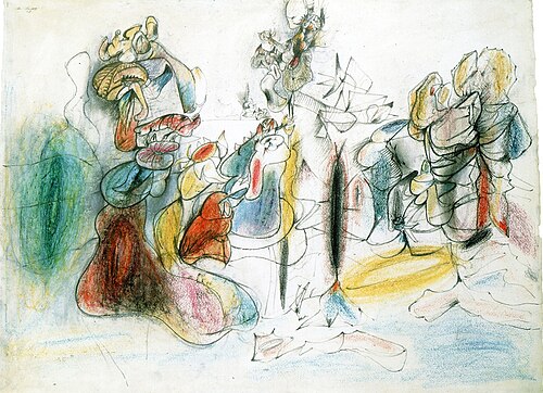 Anatomical Blackboard, 1943, Arshile Gorky