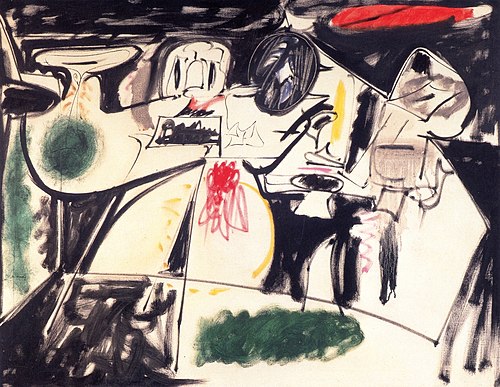 Last Painting (The Black Monk), 1948, Arshile Gorky