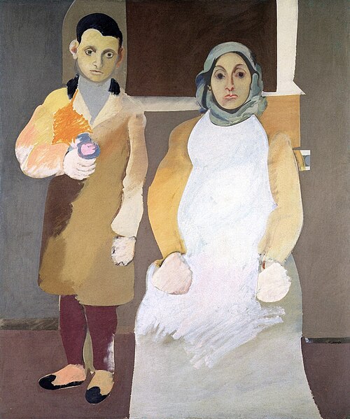 The Artist and His Mother, 1931, Arshile Gorky