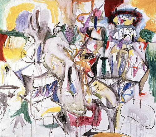 How My Mother's Embroidered Apron Unfolds in My Life, 1944, Arshile Gorky