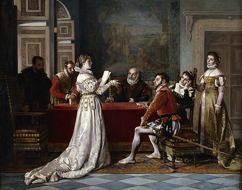 La poetisa, 1850, Francisco Jover Casanova