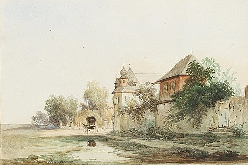 Das Brauhaus Göss bei Leoben, 1857, Ignaz Raffalt