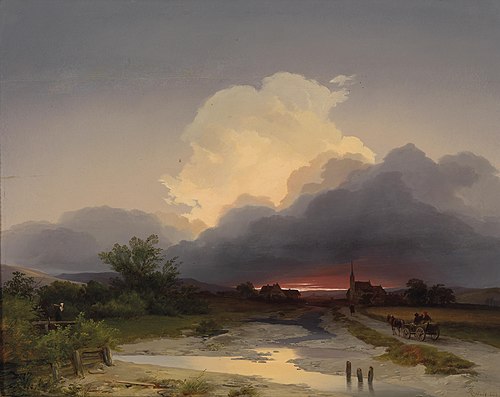 Heimkehr im Abendrot, 1844, Ignaz Raffalt