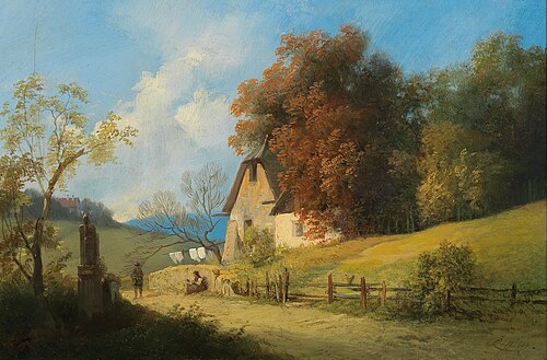 A summer day outdoors, 1857, Ignaz Raffalt
