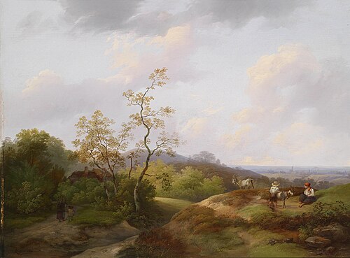 Weite Landschaft mit Hirten, 1844, Ignaz Raffalt