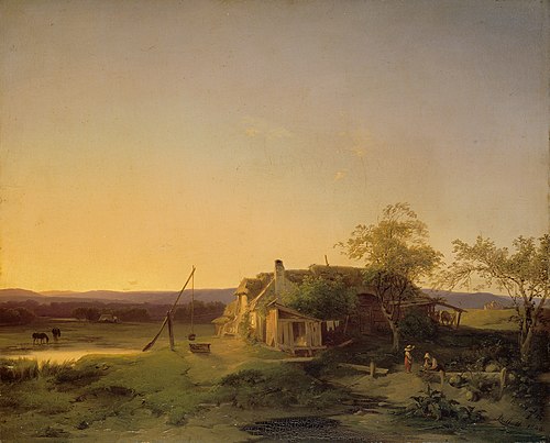 Evening Landscape, 1849, Ignaz Raffalt