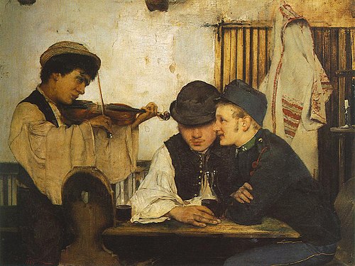 The Good Wine, 1884, Simon Hollósy
