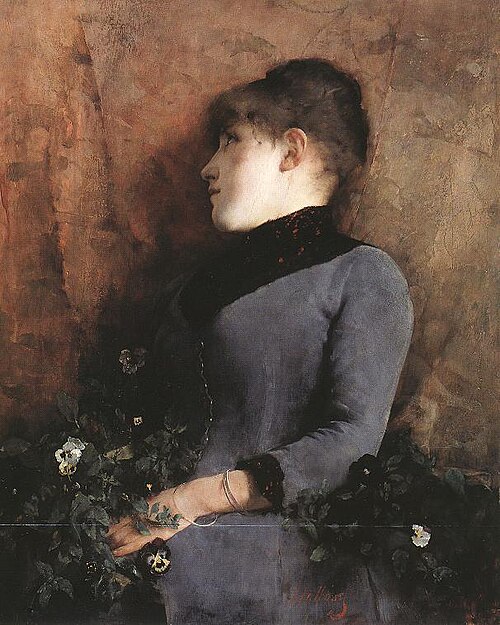 Portrait de femme, 1886, Simon Hollósy