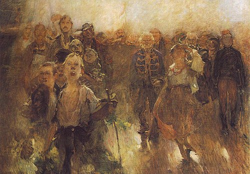 "The Rákóczi-March" (Study), 1899, Simon Hollósy
