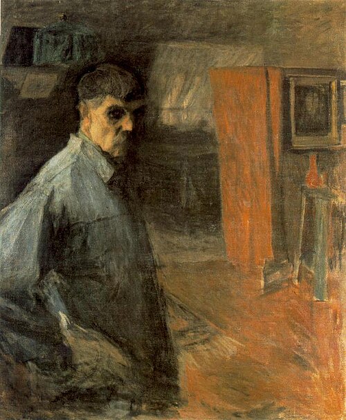 Autoportrait, 1916, Simon Hollósy