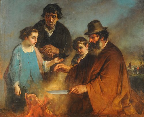El asado, 1850, Ignacio Manzoni